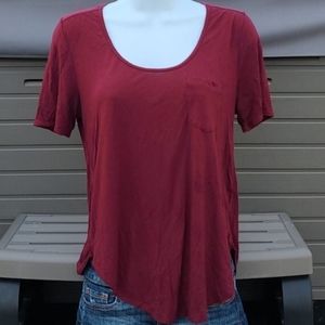 Maroon Pocket Tee by Old Navy